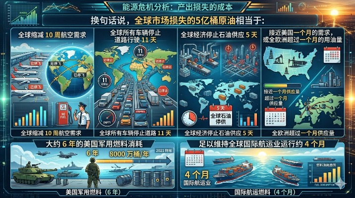 美伊战事50天 全球“蒸发”了5亿桶原油