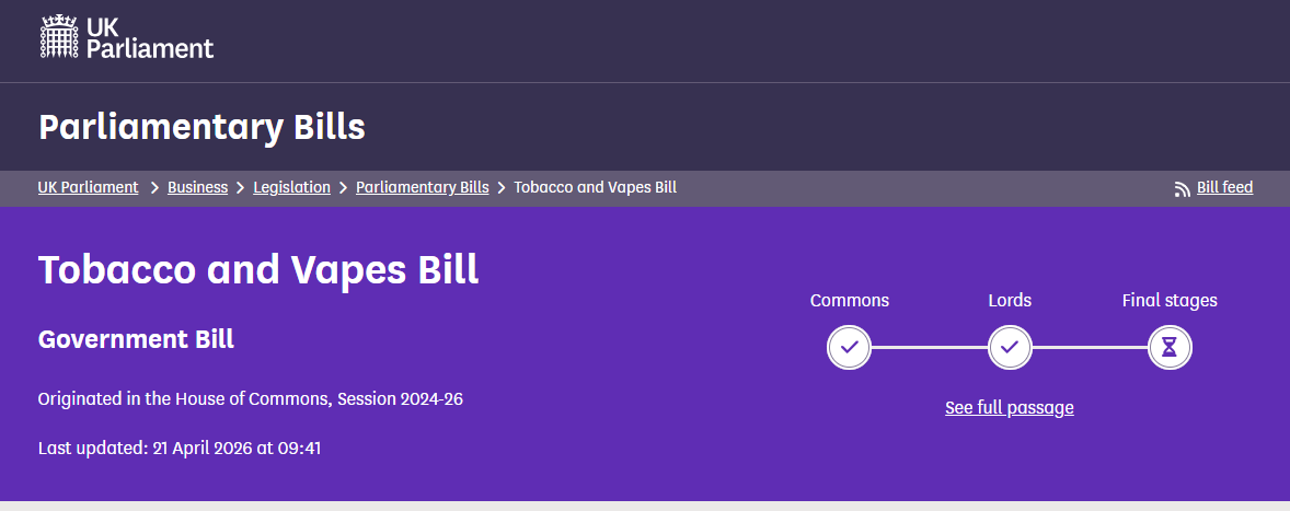 英国议会立法打造“无烟世代”：2008年后出生者终生不能买烟了