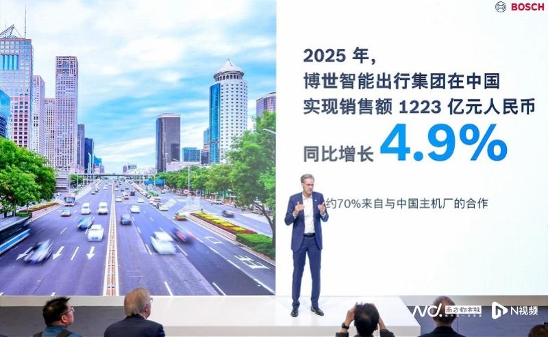 博世去年在华1223亿元销售额，七成来自与中国车企合作
