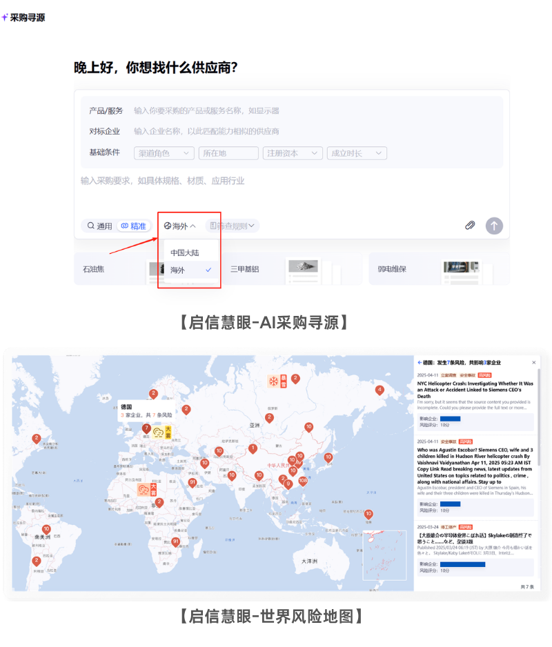 业内首创全域“寻源+风控”闭环，启信慧眼重构供应链安全防线